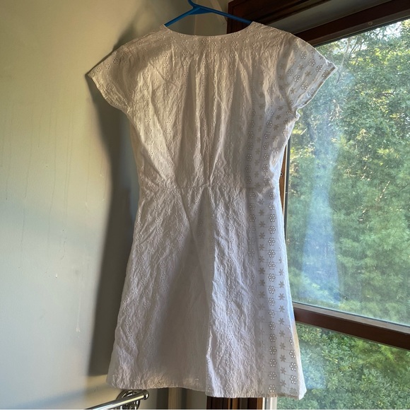 White Eyelet Wrap Dress - Picture 3 of 3